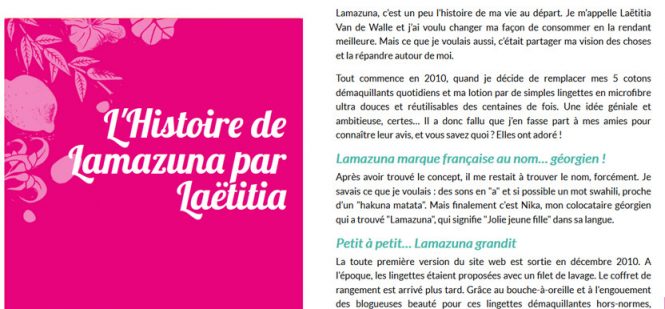 Exemple page à propos Lamazuna